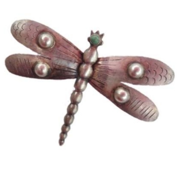 Jewelry - Sliver turquoise dragonfly pin